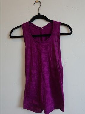 Lululemon Deep Magenta Camo Tank Top